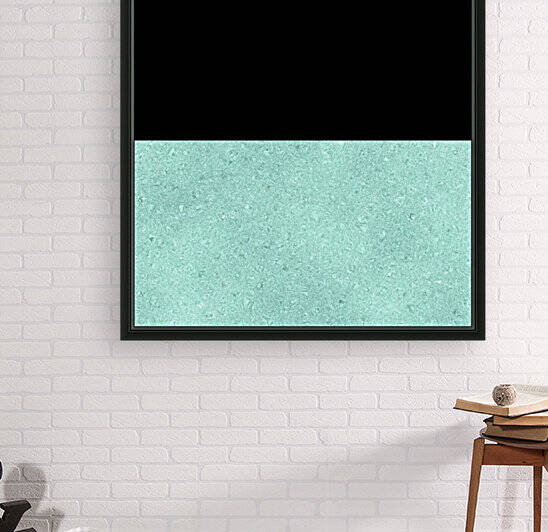ABSTRACT TURQUOISE GLITTER Reproduction