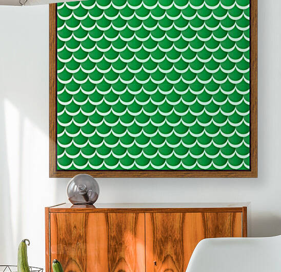 GREEN MERMAID PATTERN Reproduction