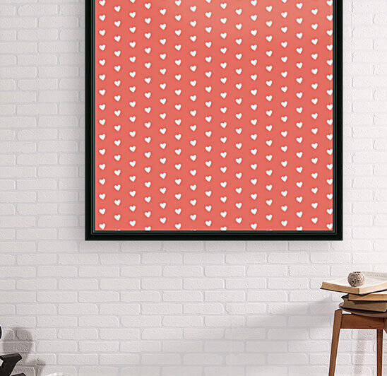 Peach Heart Shape Pattern Reproduction