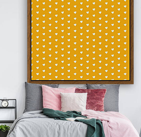 Sunflower Heart Shape Pattern Reproduction