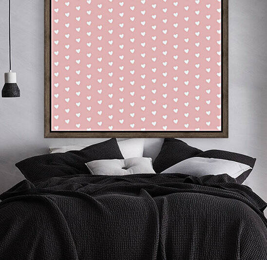 Tea Rose Heart Shape Pattern Reproduction