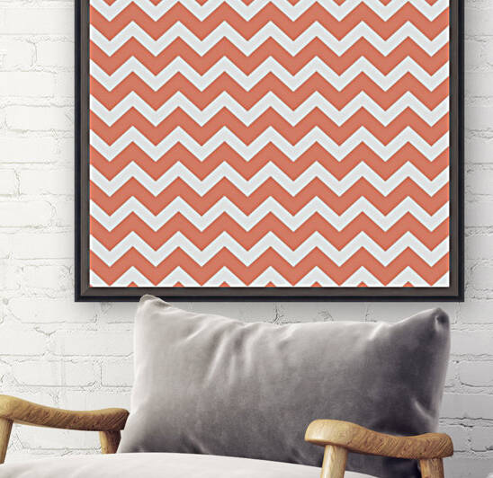 CORAL CHEVRON Reproduction