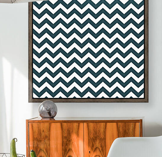 BLUE SHADE CHEVRON Reproduction