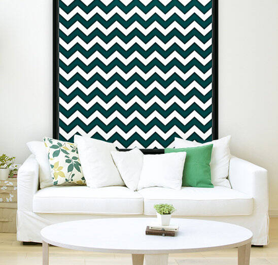 CADET BLUE CHEVRON by rizu_designs