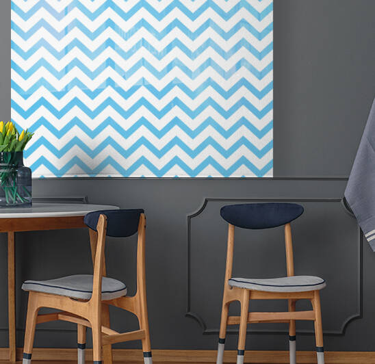 BLUE CHEVRON Reproduction