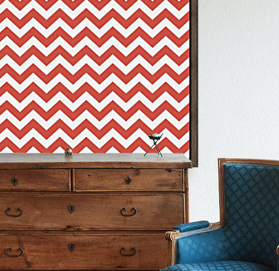 PUMPKIN CHEVRON Reproduction