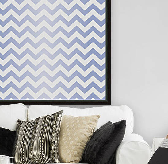 VIOLET PASTEL CHEVRON Reproduction