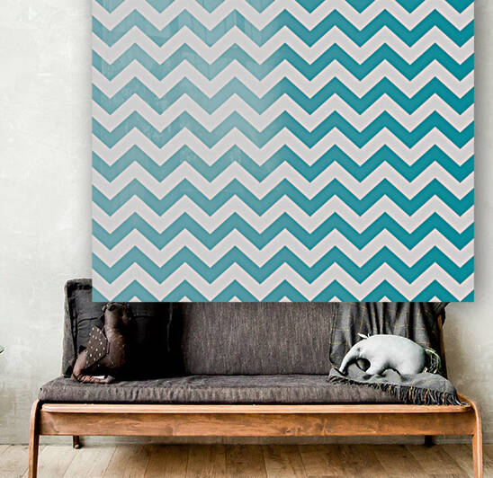 WATER COLOR CHEVRON Reproduction