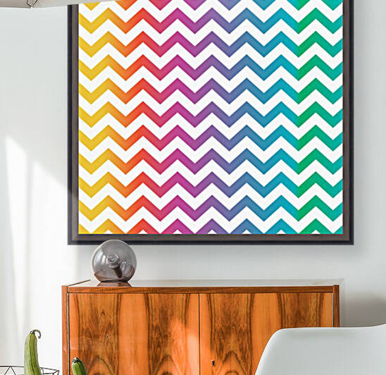 RAINBOW CHEVRON Reproduction