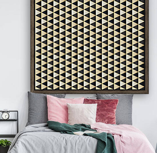 Golden Hexagon Art by rizu_designs