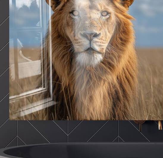 Wild Majesty Lion Reproduction