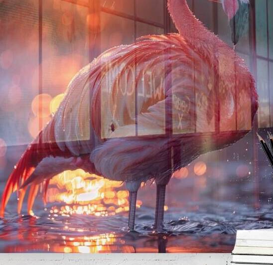 Dazzling Flamingo Reproduction