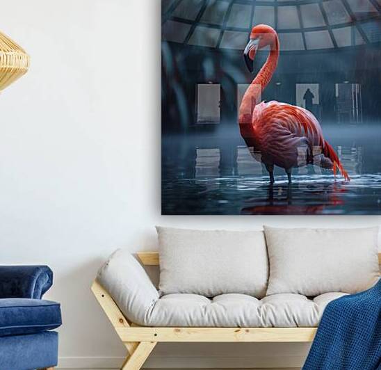 Stunning Flamingo Reproduction