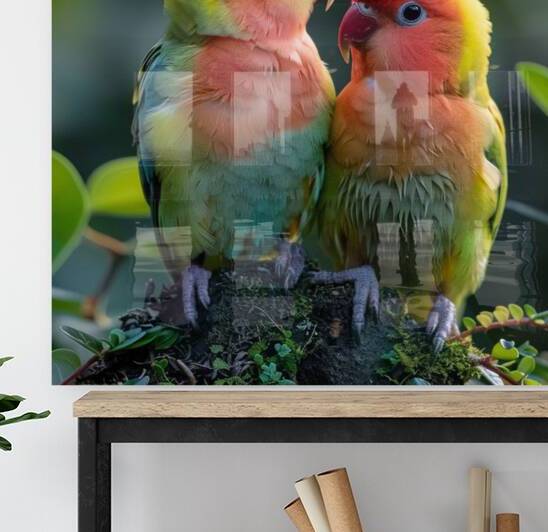 Caring Lovebird by rizu_designs