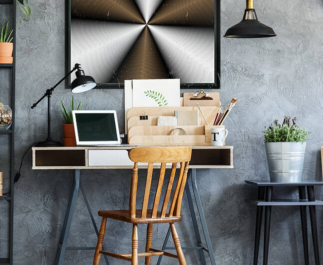 Brown Color Modern Interior Background Reproduction