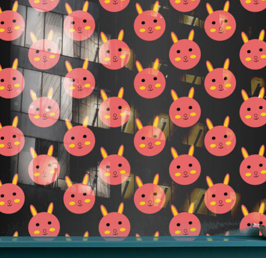 CUTE KITTY PATTERN Reproduction