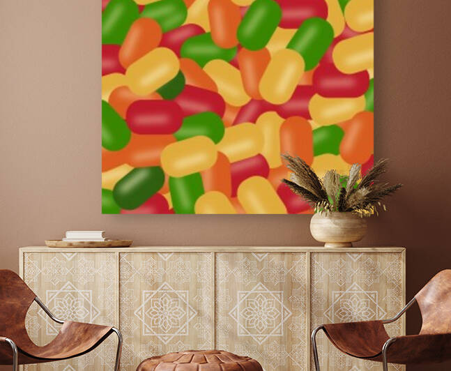 Seamless Candy Pattern  Reproduction