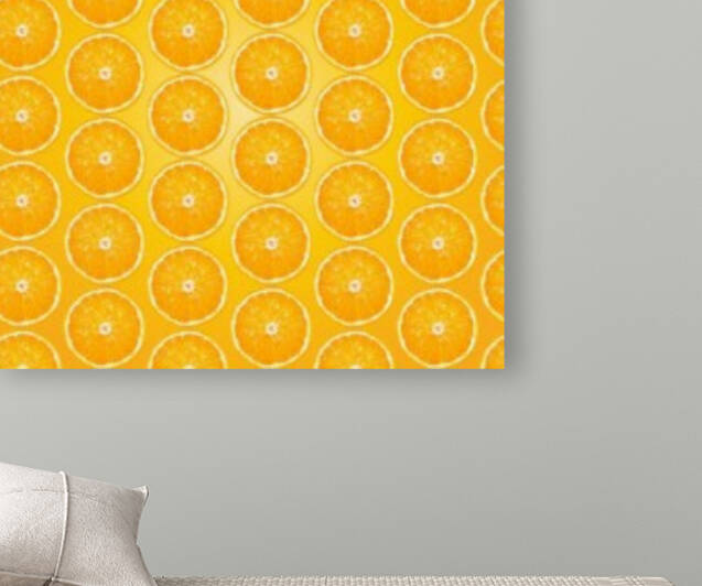 Juicy Fruity Orange Pattern by rizu_designs