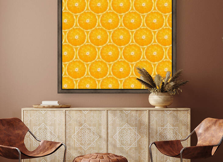 Orange Fruit Juicy Pattern Reproduction