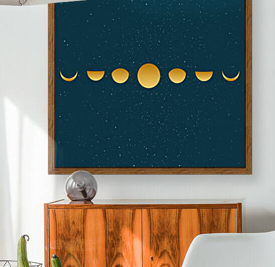 Golden Moon Phase Cycle  by rizu_designs