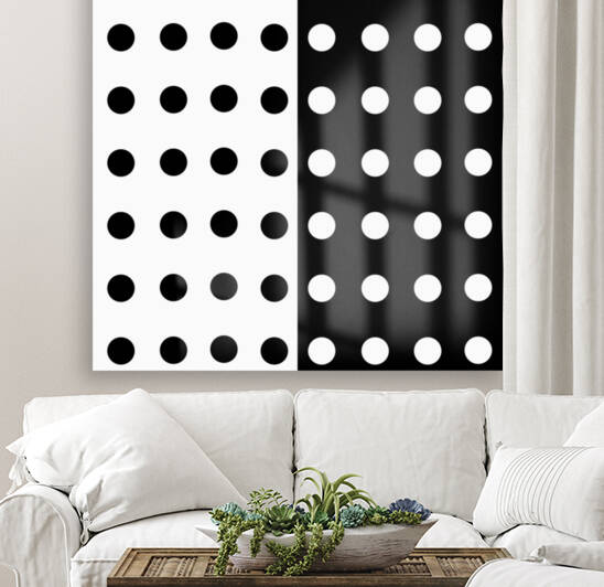 Monochrome Circle Dots Reproduction