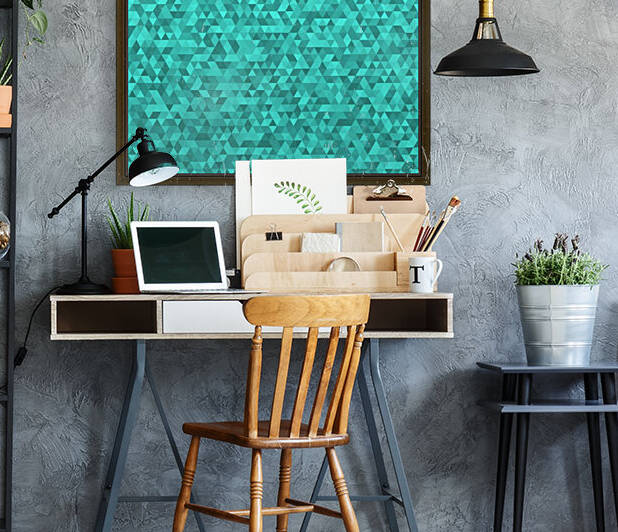 Turquoise Glitter Pattern Reproduction