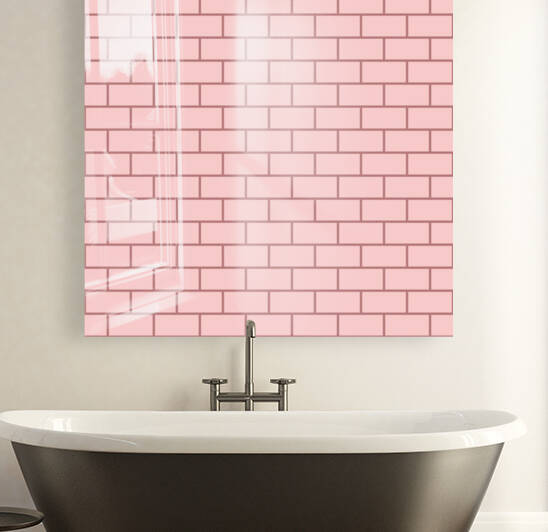 Pink Brown Brick Pattern by rizu_designs