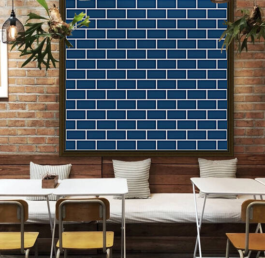 Blue Brick Pattern by rizu_designs