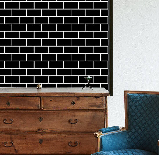 Black Brick Pattern by rizu_designs