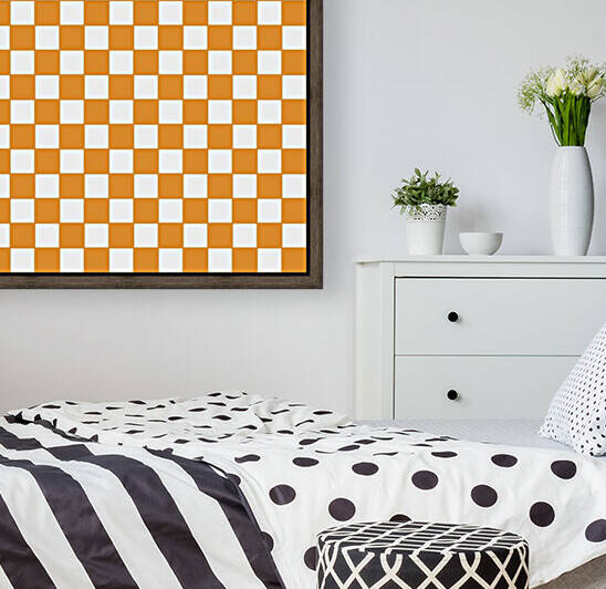 Orange Check Pattern by rizu_designs