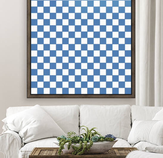 Dark Blue Check Pattern by rizu_designs