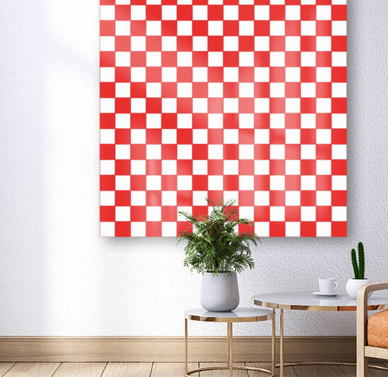 Red Check Pattern by rizu_designs