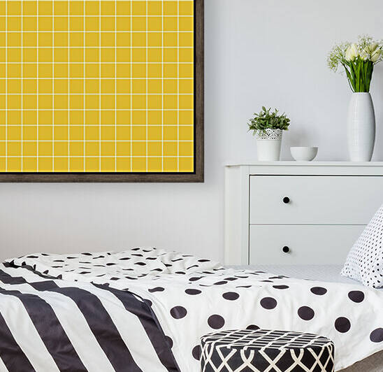 Mustard Yellow Check Line Pattern by rizu_designs