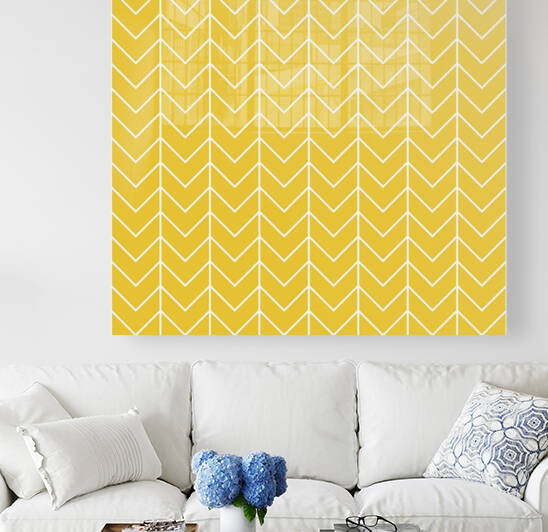 Lemon Chevron Pattern by rizu_designs