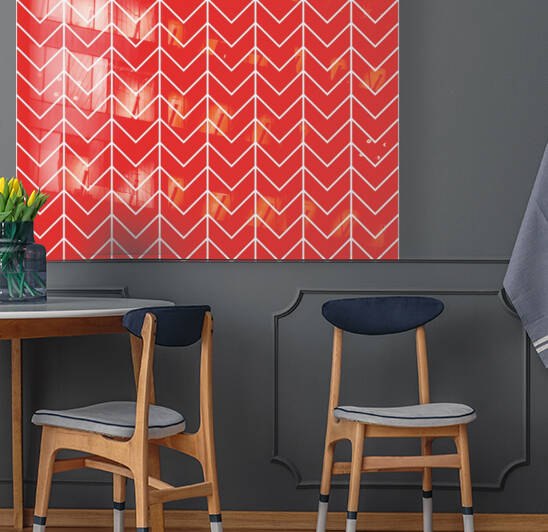 Orange Chevron Pattern by rizu_designs