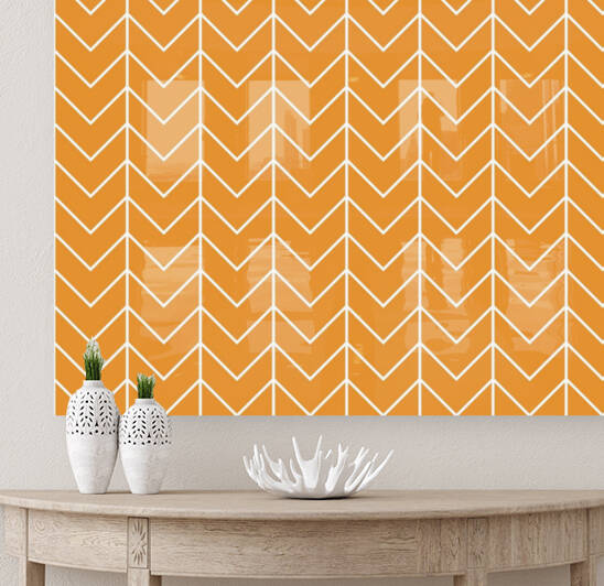 Yellow Chevron Pattern by rizu_designs
