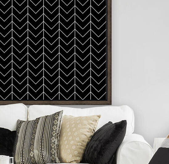 Black Chevron Pattern by rizu_designs