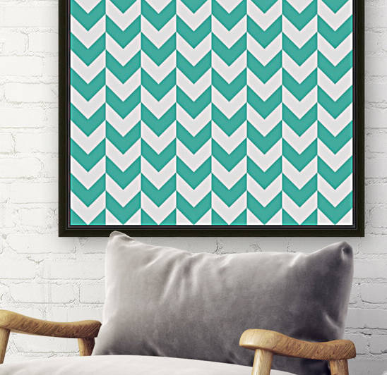 Green Chevron Pattern by rizu_designs