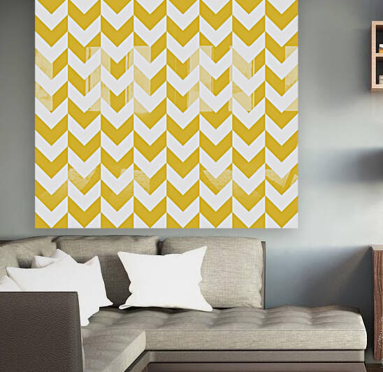 Yellow Chevron Pattern by rizu_designs