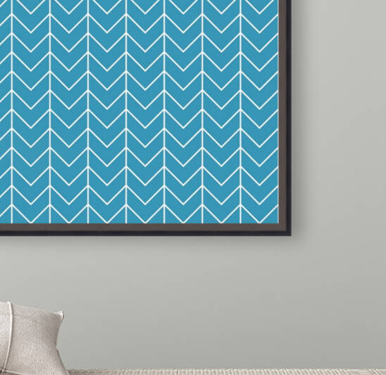 Turquoise Chevron Pattern by rizu_designs