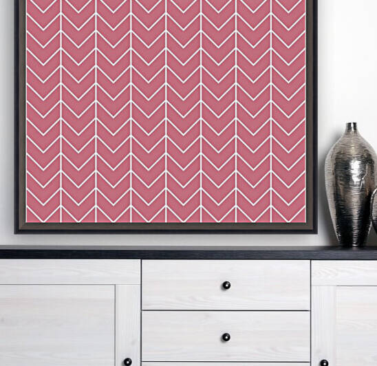Baby Pink Chevron Pattern by rizu_designs