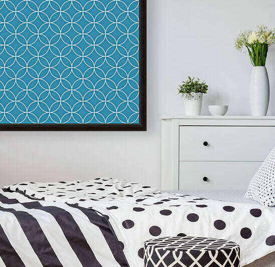 Blue Circle Pattern by rizu_designs