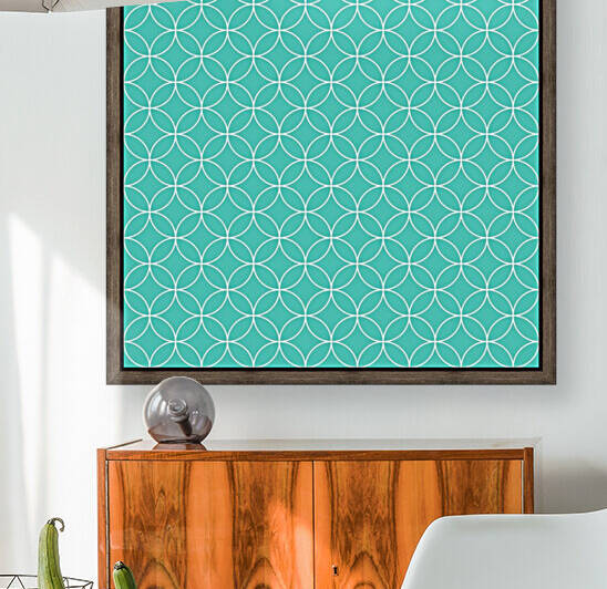 Turquoise Circle Pattern by rizu_designs