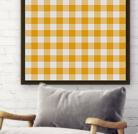Yellow Plaid Pattern by rizu_designs