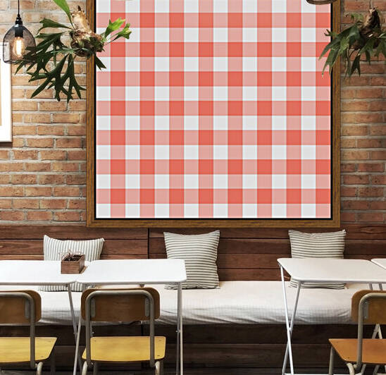 Orange Plaid Pattern by rizu_designs