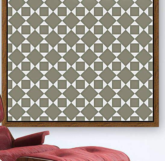 Light Green Squares And Diamonds Pattern by rizu_designs