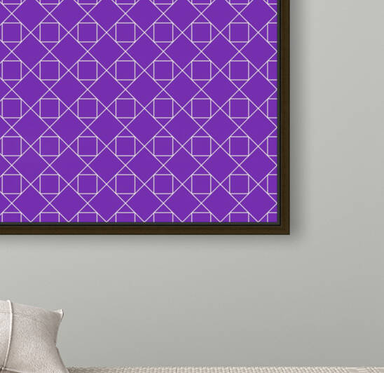 Purple Squares And Diamonds Pattern by rizu_designs