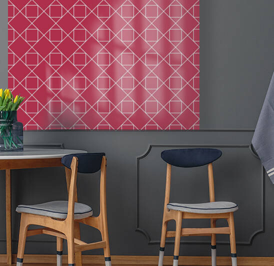 Red Squares And Diamonds Pattern by rizu_designs