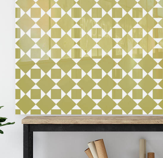Light Green Squares And Diamonds Pattern by rizu_designs