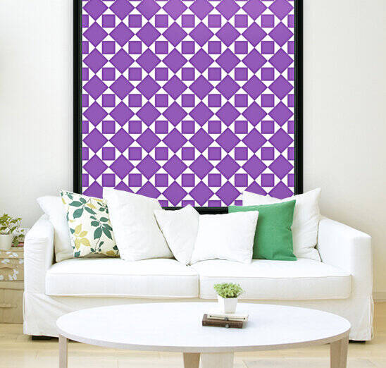 Purple Geometric Pattern by rizu_designs